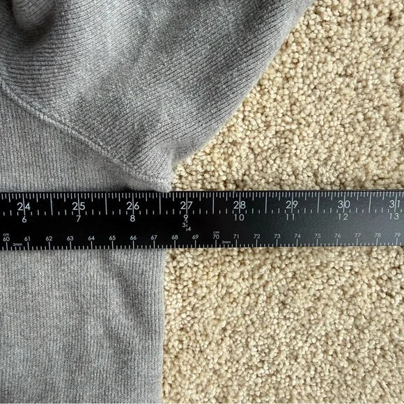 Polo Ralph Lauren Mens XXL Gray Quarter Zip Pullover Sweater Cotton Pony Logo - Picture 8 of 9